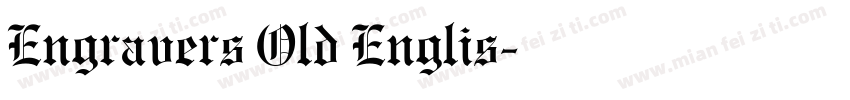 Engravers Old Englis字体转换